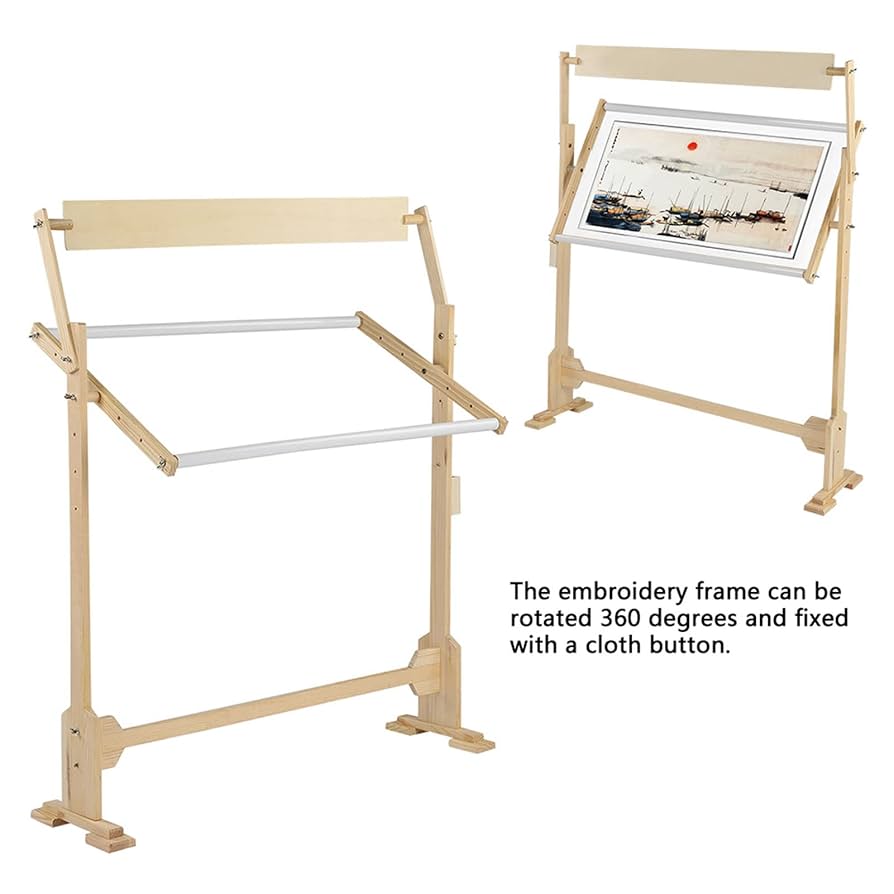 Amazon | 刺繍枠 四角 組み立て式 360度回転 大型 フレーム幅